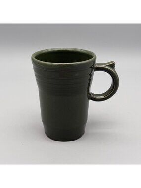 Fiesta Sage Green Large 5.25" Latte Coffee Mug Thumb Handle Round Logo USA